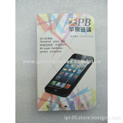 0.2mm Slim Thickness Tempered Glass Screen Protector for iPhone 5, Scratch-resistant and Durable